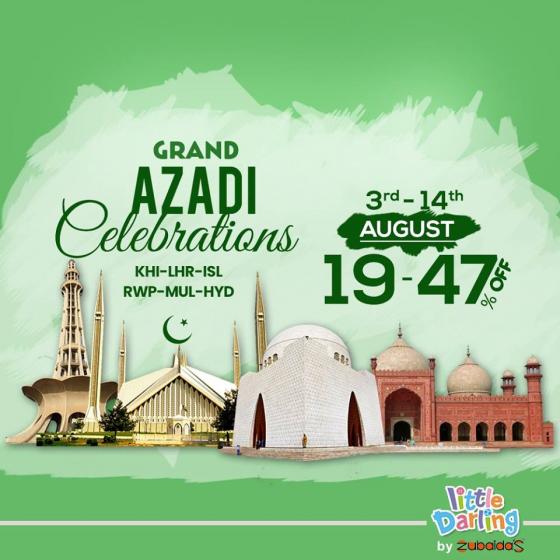 Zubaidas Online Azadi Celebrations SALE! Avail 1947 OFF From 3rd